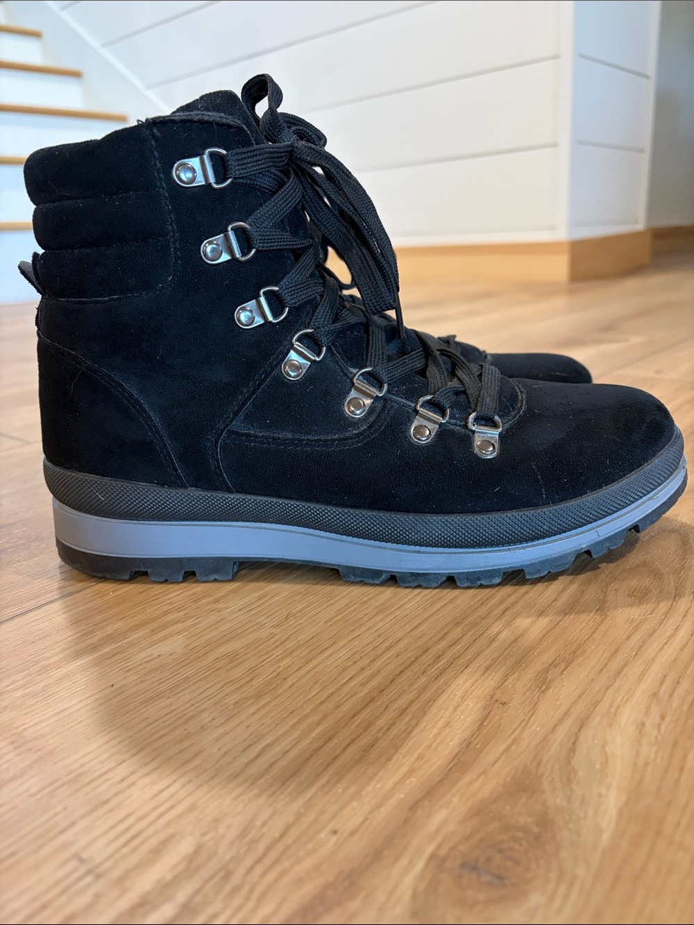 Cute lug sole booties